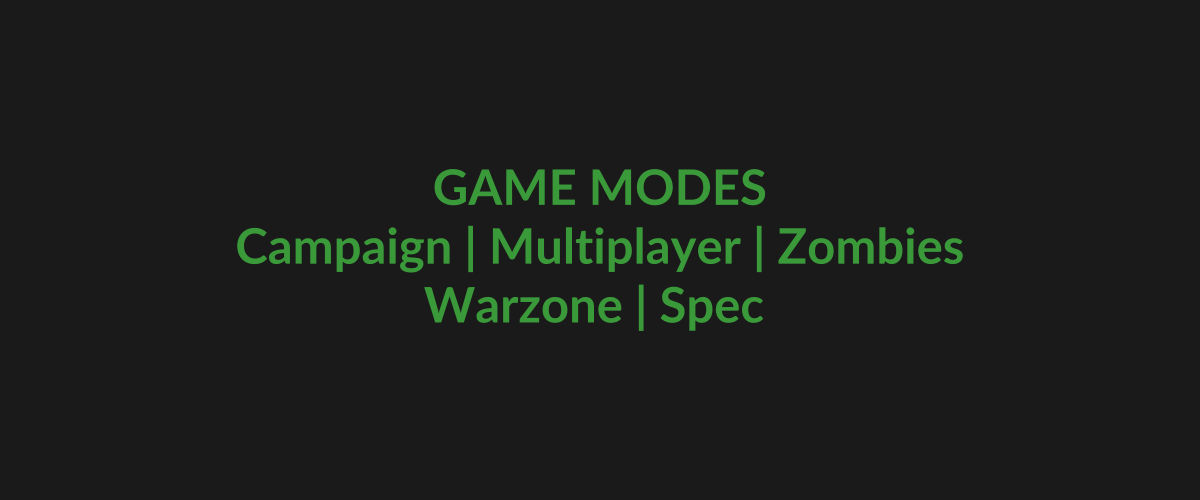 COD Game Modes
