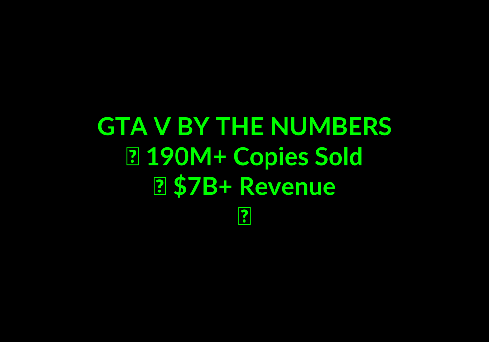 GTA V By The Numbers