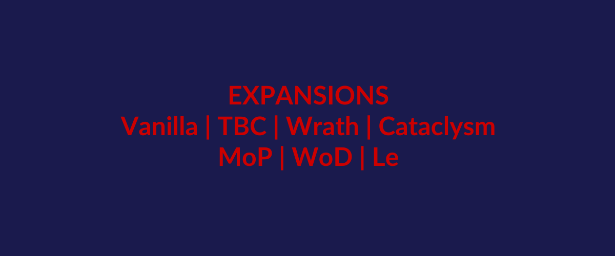 WoW Expansions